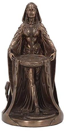 Nemesis Now Keltische Danu Göttin Figur 28cm Bronze