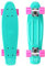 BIKESTAR Vintage Retro Cruiser Skateboard 60mm für Kinder und Erwachsene auch Anfänger ab ca. 6-8 Jahre | Türkis & Berry