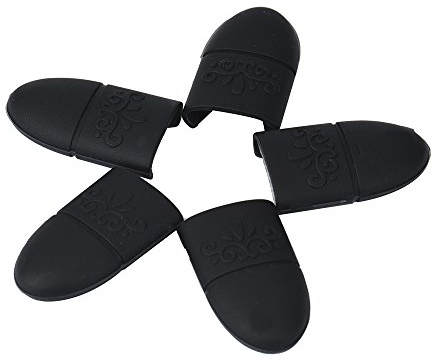 Nail Soakers Pad Halter, UV Gel Polish Remover Caps Tips, Acryl Off or Nail Art Removal Tools, 5 Stück Finger, wiederverwendbares Silikon,