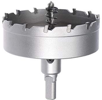 sourcing map Scie Cloche Carbure Trépan Scie à Trou 85mm Diamètre de Coupe pour 0.5mm-3mm Acier Inox 5mm Métal Feuille