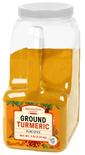 Unpretentious Turmeric Powder 5 lb, Natural, Non-GMO, Curry Powder Spice