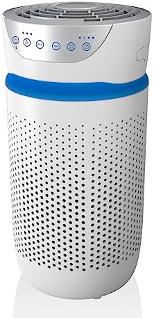 HoMedics 5-in-1 TotalClean Air Purifier, for Bedroom & Home, Quiet HEPA & Carbon Filters, Compact Purifiers with Night Mode, Removes Allergens, Pet Dander, Smoke, Cooking, Mould Spores & Germs, Small