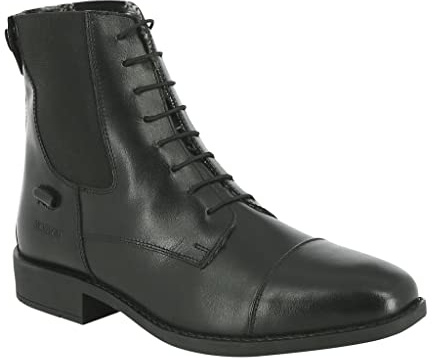 EKKIA Norton Lacets gefütterte Schnürstiefelette, Leder. schwarz