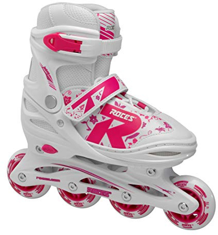 Roces Mädchen Inliner Jokey 2.0 verstellbar, White-pink-Violet, 34-37