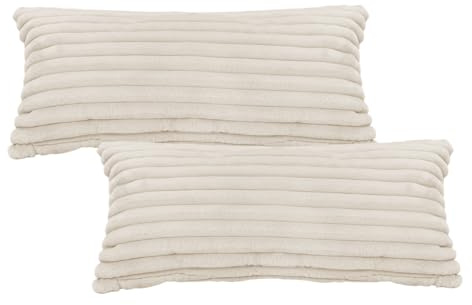 Flauschige Bettwäsche Kissenbeyug Plüsch Kuschel Fleece Flanell Kunstfell Extra Warm für Winter mit Reißverschluss (Taupe, 40x80cm)