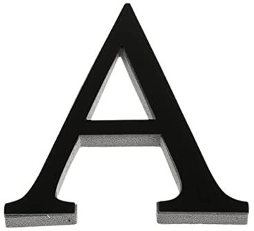 JIMINISO Wandtattoo, Buchstaben, englische 3D-Spiegel-Buchstaben, 10 cm, 5 Farben, für Logo, Namen, Alphabet, Party, Hochzeit