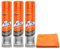 Mr Muscle Oven Cleaner Spray (3X 300 ML)- Oven BBQ Cleaner Degreaser- for Tough Grease, Grime with Ultra Absorbent Microfibre Cleaning Cloth (Pack of 3)