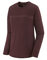 Patagonia Damen Langarmshirt Cap Cool Merino: Fitz Roy Fader: Dark Ruby, Größe 32-34, Regular, US 32-34, S/M