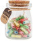HSXIANG Capsule Letters Message in a Bottle，Lovely Notes Couples Gifts for Boyfriend Girlfriend Wife Friend Birthday Christmas Anniversary Valentine Day. (Transparent colour 60pcs)