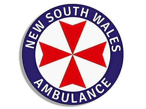 WildeBabsKLBT 11cm Hochwertiger Auto-Aufkleber Sticker Decal Autoaufkleber Aufkleber-Folie Wetterfest New South Wales Ambulance EMT EMS Medic F1755