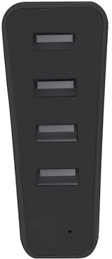 USB Hub para PS5 Slim, 4 puertos USB de alta velocidad de expansión Hub Splitter Cargador Extender Cargador Splitter Adaptador para PS5 Slim consola de juegos (Negro)