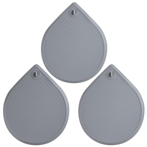 HOTUT Tappo di Scarico in Silicone per Doccia, 3 Pezzi Tappi Per Vasca, Tappo Universale In Silicone, Design a Goccia, Tappi Di Scarico Multifunzionali, Per Vasca Per Cucine Bagno Lavanderia Doccia