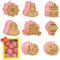 GoldOars Eid Mubarak Ausstechformen, Ramadan Muslimischen Keksausstecher 8 Stück für Kuchen, Käse, Fondant, Backformen (Tippe C)