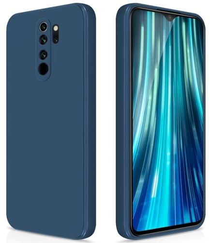 GiiYoon Hülle Kompatibel mit Xiaomi Redmi Note 8 Pro, Hochwertiges Liquid Silicone Case, Rundumschutz Handyhülle, Kratzfestes Weiches Mikrofaserfutter- Blau