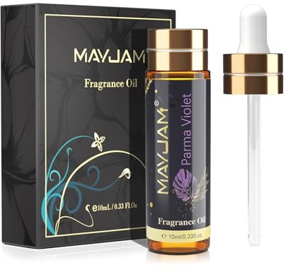 MAYJAM Fragrance Oil, 10ML Parma Violet Aromatherapy Oil, with Glass Dropper, Diffuser Oil for Making Candle, Soap, Bath Bombs