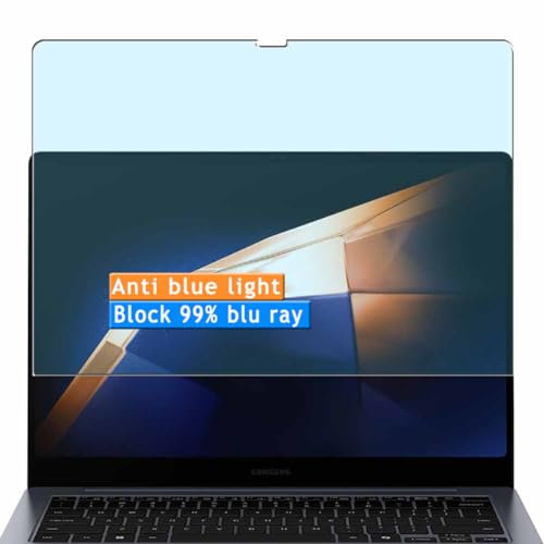 Vaxson 2-Pack Anti Luce Blu Pellicola Protettiva, compatibile con Samsung Galaxy Book 4 Pro 360 NP960QGK 16 Laptop, Screen Protector Film [Non Vetro Temperato]