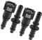 Motoforti Universal Straight Fuel Hose Quick Release Connector, 7.89mm to 8mm, Nylon, Black, 2 Set