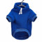 Monkimau Hundepullover Hoodie für kleine bis große Hunde – Warmer Fleece – Herbst- und Winterkleidung – XS bis XXXL – 10 Farben (Blau, XL)