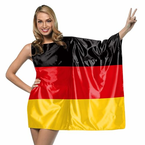 Bexdug Robe sans Manches pour Femmes avec Drapeau Allemand,Robe d'été pour Femmes avec Drapeau Allemand | Tenues Uniques de Robes et de Costumes pour Femmes - Robe élégante pour Femmes pour Les Fans