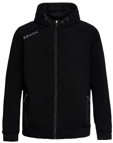 Spada Blade Motorcycle CE Level AA Level 2 Armour Zip Up Hoodie - Black - L