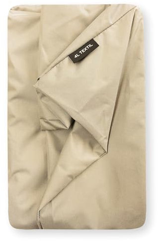 4L Textil Koko Wasserabweisendes Hundebett große Hunde Hundekorb Bezug abnehmbar und waschbar Hundekissen Hundekörbchen Beige (120x100 cm, Beige(Ersatzbezug))