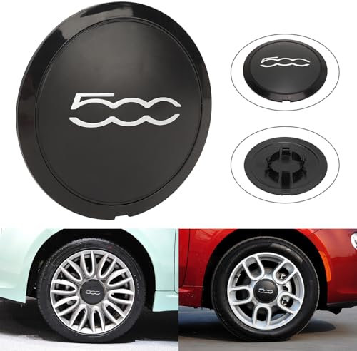 Otufan Tapas de Rueda de Centro Centrales Llantas Aluminio,Compatibles Wheel Hup Cap Trim Número de Pieza 68078419 para 2012-2023(E)