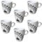 Doriantrade Kaffeebecher 6 Stück Coffee Tassen Kaffeetassen Weiß 150ml aus Keramik Kaffee Becher Tasse