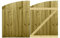 Premier Garden Supplies Made to Measure Feather Edge Semi-Braced Arch Top Driveway Gates for Measurements Height 3ft - 4ft (90-120cm) x Width: <6ft (183cm)