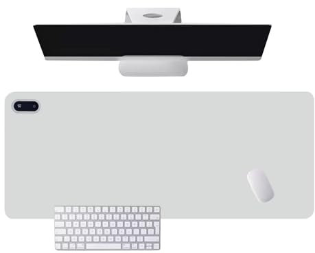 E-ALLDIR Beheiztes Mauspad, Winter-Handwärmer, Schreibtischunterlage, elektrische Wärme-Mauspad, Tischunterlage mit 5 einstellbaren Temperaturstufen, intelligente Temperaturregelung mit