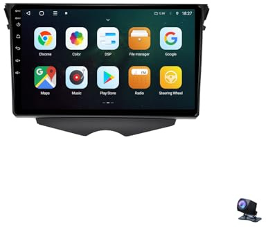 9 Pulgadas Android 13 Radio Coche para Hyundai Veloster FS 2011-2017 con Android Auto/Carplay GPS WiFi Bluetooth Radio FM Pantalla Dividida USB SWC GPS Coche Navegador(8 kärnor 2+32G)