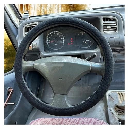 Lenkradbezug LKW-Bus-Lenkradbezug, 40, 42, 45, 47, 50 cm, Für Isuzu-LKW-Lenkradbezug, Innendekor Auto Lenkradhülle(Black 42CM)