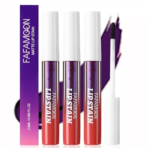 Peel Off Matte Lip Liner Stain,3 Colors Long Lasting Lip Tattoo,Waterproof Nude Lip Tint,Matte Finish Transfer-proof Lip Gloss Lip Makeup