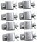 LOORGVEL 8pcs Metal Welding Clamps for Car Door Skin Panel Sheet Metal Welding Tool for Accurate Positioning for Straight and Curved Panels