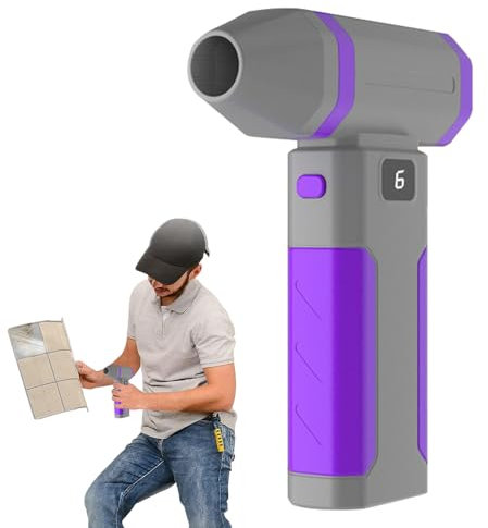 Electric Air Duster, 56 Gear Adjustable Rechargeable Dust Blower, Portable Brushless Turbo Fan, Powerful Cordless Cleaner, for Keyboard, Computer, Car Interior, Tech Gadgets