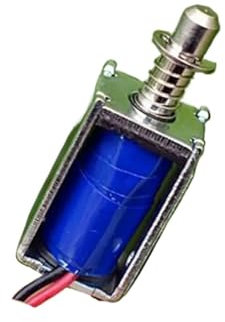 REIUAFWYGV DC 6V-12V Micro Electromagnet Magnet 5mm Suction Spring Push Pull Type Rod Solenoid Magnets