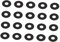 40Piezas Tornillos de Arandelas de Hierro Arandelas para Fijación de Muebles Alta Confiabilidad y Resistencia Abrasión para Electrodomésticos y Bricolaje
