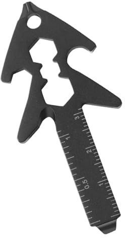 Renchey Herramienta Multifunción Pequeña Exterior, Multifunción 8 en 1 Destornillador Llave Forma Árbol, Equipo de Supervivencia Portátil para Exteriores y Familia