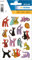 HERMA 3337 Aufkleber Katzen klein, 45 Stück, Tiere Sticker mit abstrakt Katzen Motiv, Kinder Etiketten für Fotoalbum Tagebuch Poesiealbum Scrapbooking Geburtstag Dekoration Briefe DIY Basteln