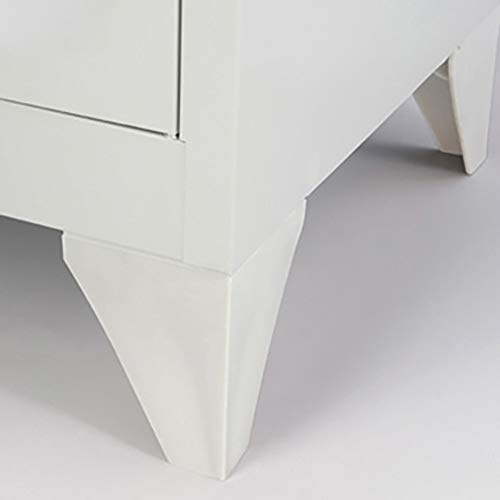 BISLEY Polypropylenfüße für MonoBloc Garderoben- & Schließfachsysteme, VE = 4 STK., Metall, 800 Unlackiert, 28 x 28 x 26 cm