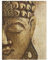 Apalis Holzbild Buddha - Vintage Buddha - Wandbild Hoch 4:3, Größe HxB:80cm x 60cm