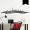 Wandkings Wandtattoo Skyline Dortmund mit Fluss 140 x 36 cm - Schwarz - 35 Farben zur Wahl