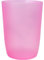 wellsamed Zahnputzbecher Becher Trinkbecher Kunststoff 0,3 L rosa transparent