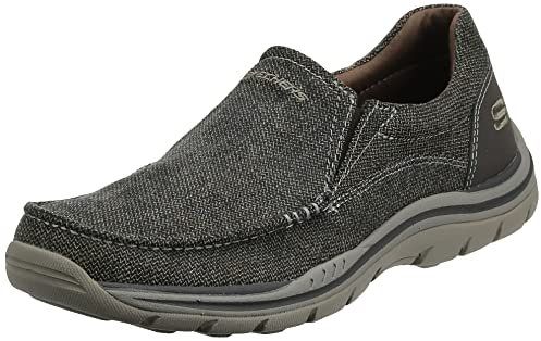 Skechers Men's Expected Avillo Moccasin, Dark Brown, 14 UK