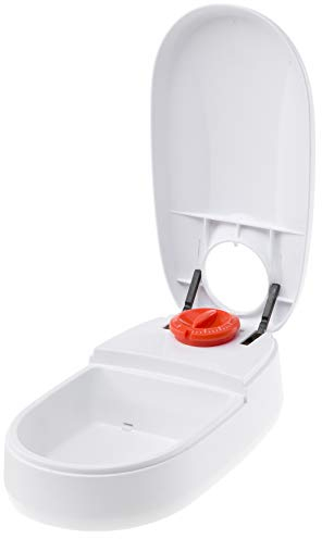 Ferplast COMETA Futterautomat für Hunde und Katzen, 0,4 l Schüssel mit Timer, rutschfest