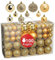 WOMA Christbaumkugeln Set Gold & 22 weiteren Farben - 50er & 100er Weihnachtskugeln Set - Weihnachtskugeln Kunststoff - Weihnachtsbaum Deko & Christbaumschmuck