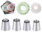 KBstore Ideal Grand Juego de 4 Puntas de Acero Inoxidable para glaseado de Galletas, Ideal para decoración de Cupcakes y Pasteles, N.º 10, 2