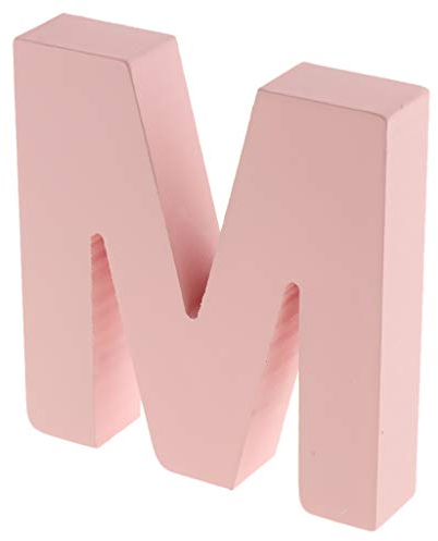 SM SunniMix Rosa A-Z Holz Buchstaben Alphabet Briefe Holzbuchstaben, Auswahl, M