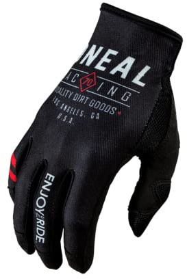 O'NEAL | Fahrrad- & Motocross-Handschuhe | MX MTB DH FR Downhill Freeride | Langlebige, Flexible Materialien, belüftete Nanofront-Handpartie | Mayhem Glove Dirt | Erwachsene | Schwarz Weiß | Größe L