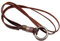 BNQL Collana porta occhiali con anello in pelle regolabile, 10 7/8, Acciaio inossidabile