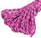King of Trade 5m Farbe-004 rosa-schwarz-grau Paracord 550 Fallschirmschnur Nylonleine